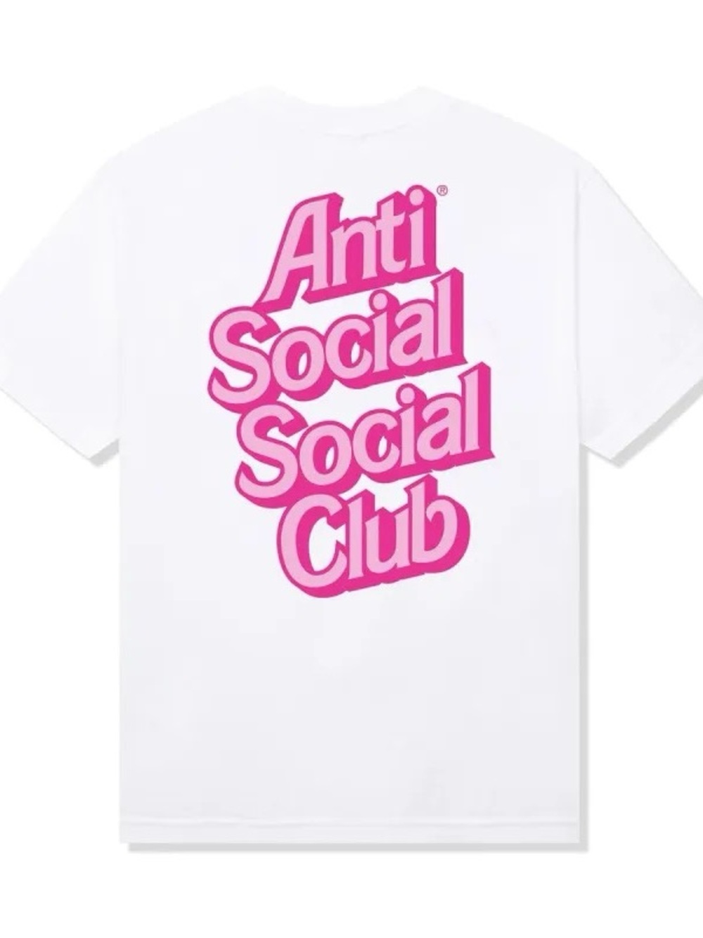 Anti Social Social Club (Timeless-Barbie Edition) Tee Hot Pink Logo-Size:L ~ NWT